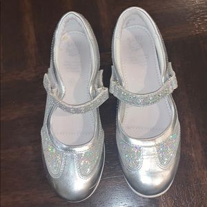 Lelli Kelly Kids | Shoes | Lelli Kelly Size Girls Silver Sparkly Heel |  Poshmark